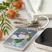 Edouard Manet – 水晶の花瓶の花 キーホルダー (正面右)