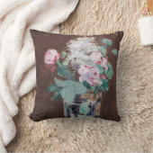 Edouard Manet – 水晶の花瓶の花 クッション (ブランケット)