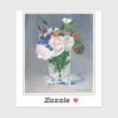 Edouard Manet – 水晶の花瓶の花 シール (シート)