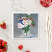 Edouard Manet – 水晶の花瓶の花 スタンダードカクテルナプキン (インサイチュ)