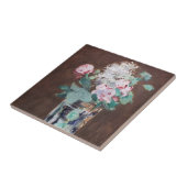 Edouard Manet – 水晶の花瓶の花 タイル (側面)