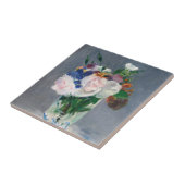 Edouard Manet – 水晶の花瓶の花 タイル (側面)