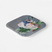 Edouard Manet – 水晶の花瓶の花 ペーパープレート (傾斜あり)