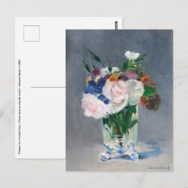 Edouard Manet – 水晶の花瓶の花 ポストカード