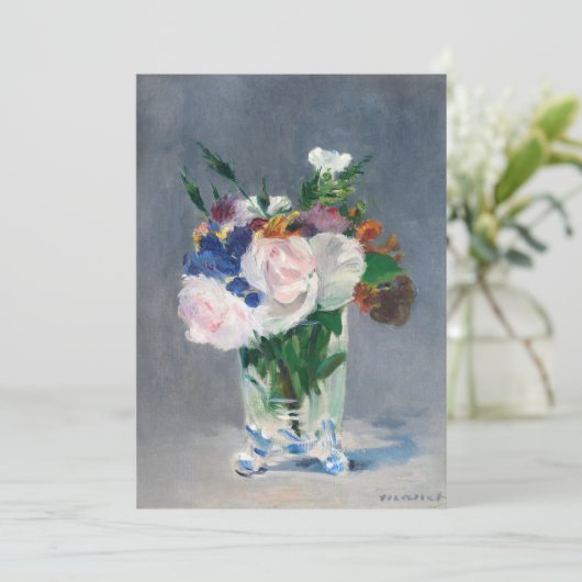 Edouard Manet – 水晶の花瓶の花 招待状 (スタンド正面)