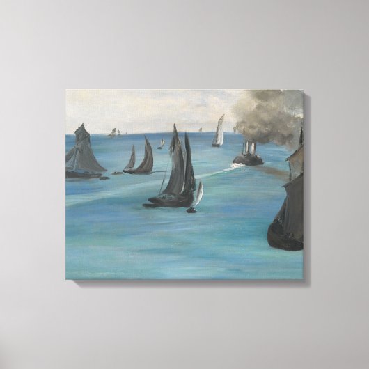 Edouard Manet – 海の景色、穏やかな天気 キャンバスプリント (正面)