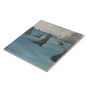 Edouard Manet – 海の景色、穏やかな天気 タイル (側面)