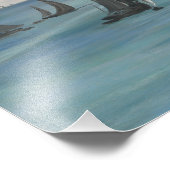 Edouard Manet – 海の景色、穏やかな天気 フォトプリント (角)