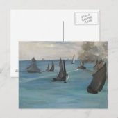 Edouard Manet – 海の景色、穏やかな天気 ポストカード (正面/裏面)