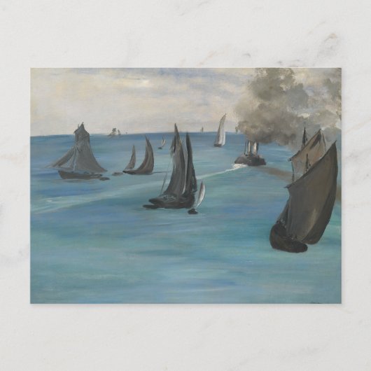Edouard Manet – 海の景色、穏やかな天気 ポストカード (正面)