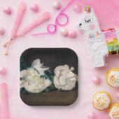 Edouard Manet – 白い牡丹の枝， Secateur ペーパープレート (パーティー)