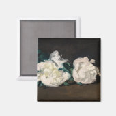 Edouard Manet – 白い牡丹の枝， Secateur マグネット (正面/裏面)