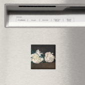 Edouard Manet – 白い牡丹の枝， Secateur マグネット (インサイチュ (食洗機))