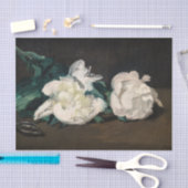Edouard Manet – 白い牡丹の枝, Secateur 薄葉紙 (クラフト)