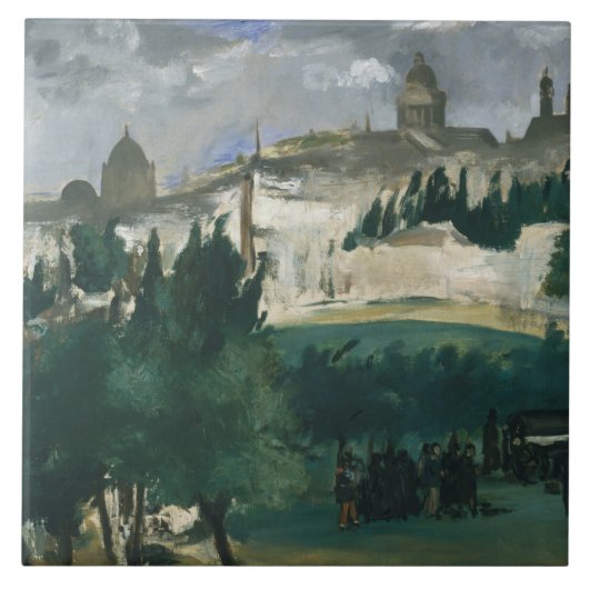 Edouard Manet – 葬儀 タイル (正面)