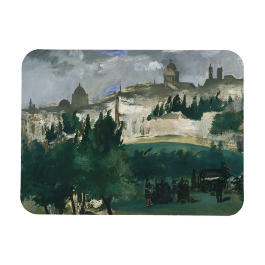 Edouard Manet – 葬儀 マグネット (横)