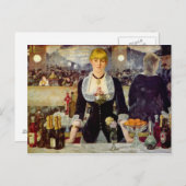 Edouard Manet - A バー at the Folies-Bergere Card ポストカード (正面/裏面)