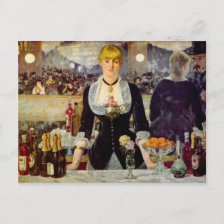 Edouard Manet - A バー at the Folies-Bergere Card ポストカード