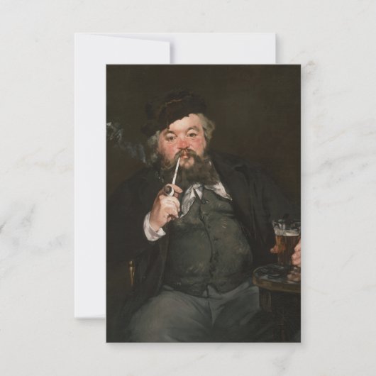 Edouard Manet - A Good Glass of Beer / Le bon bock サンキューカード (正面)