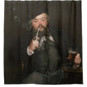 Edouard Manet - A Good Glass of Beer / Le bon bock シャワーカーテン (正面)