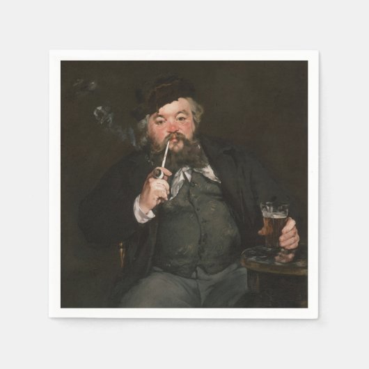 Edouard Manet - A Good Glass of Beer / Le bon bock スタンダードカクテルナプキン (正面)