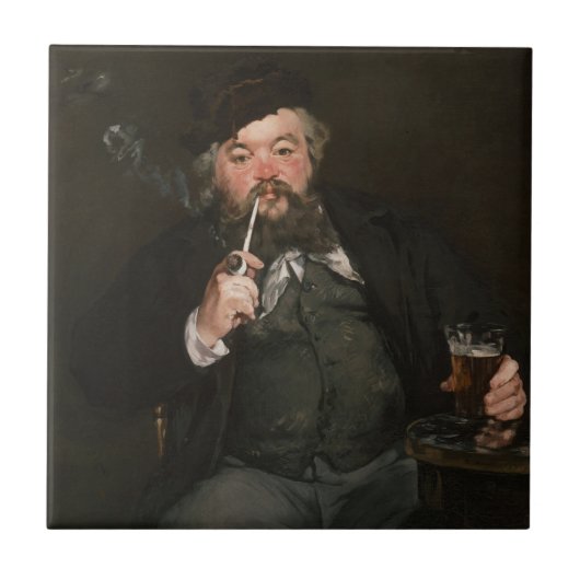 Edouard Manet - A Good Glass of Beer / Le bon bock タイル (正面)