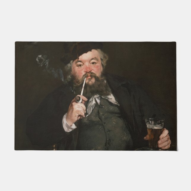 Edouard Manet - A Good Glass of Beer / Le bon bock ドアマット (正面)