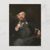 Edouard Manet - A Good Glass of Beer / Le bon bock ポストカード (正面)