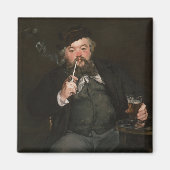 Edouard Manet - A Good Glass of Beer / Le bon bock マグネット (正面)