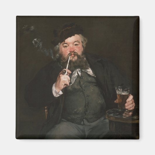 Edouard Manet - A Good Glass of Beer / Le bon bock マグネット (正面)