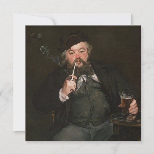 Edouard Manet - A Good Glass of Beer / Le bon bock 招待状 (正面)