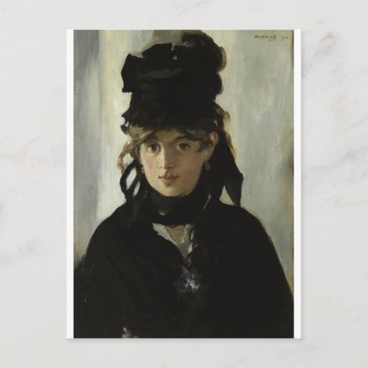 Edouard Manet - Berthe Morisot With a Bouquet ポストカード (正面)