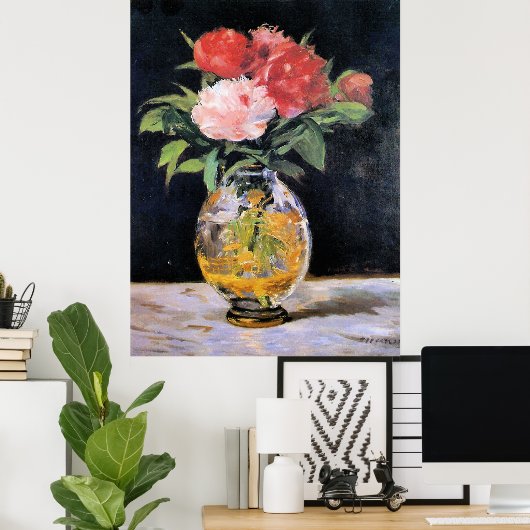 Edouard Manet - Bouquet of Flowers, ポスター (ホームオフィス)