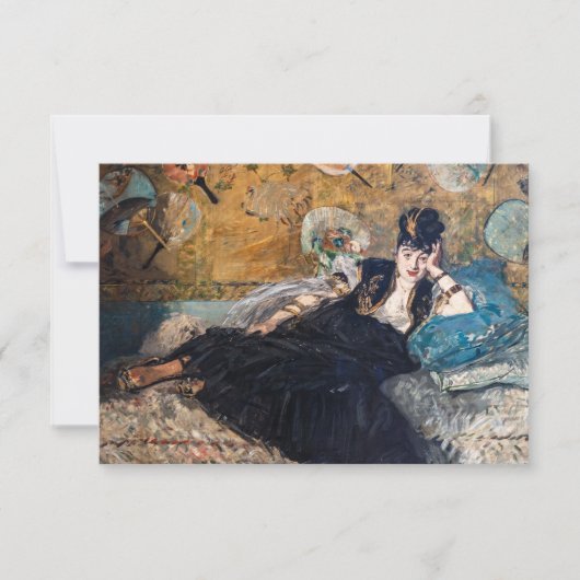 Edouard Manet - Lady with Fans サンキューカード (正面)