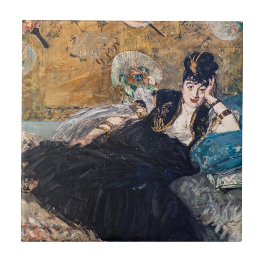 Edouard Manet - Lady with Fans タイル (正面)