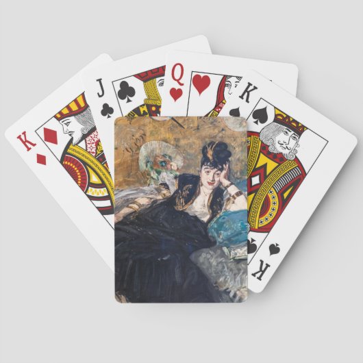 Edouard Manet - Lady with Fans トランプ (裏面)