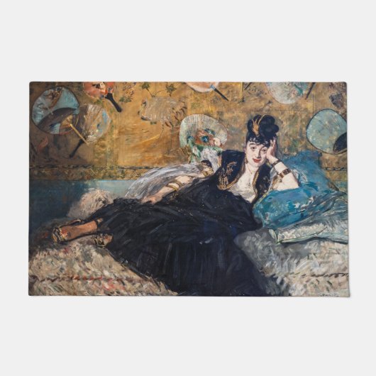 Edouard Manet - Lady with Fans ドアマット (正面)