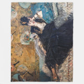 Edouard Manet - Lady with Fans フリースブランケット (正面)