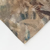 Edouard Manet - Lady with Fans フリースブランケット (角)