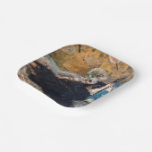 Edouard Manet - Lady with Fans ペーパープレート (傾斜あり)