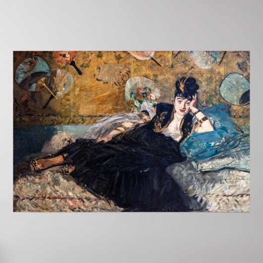 Edouard Manet - Lady with Fans ポスター (正面)