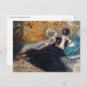 Edouard Manet - Lady with Fans ポストカード (正面/裏面)