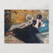 Edouard Manet - Lady with Fans ポストカード (正面)
