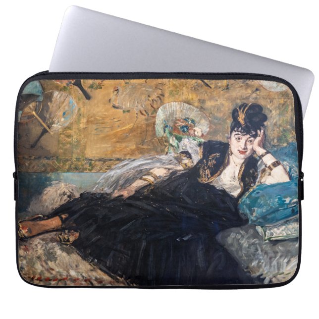 Edouard Manet - Lady with Fans ラップトップスリーブ (正面)