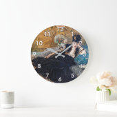 Edouard Manet - Lady with Fans ラージ壁時計 (ホーム)