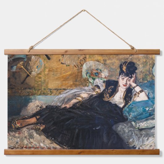 Edouard Manet - Lady with Fans 吊り下げ型タペストリー (正面)