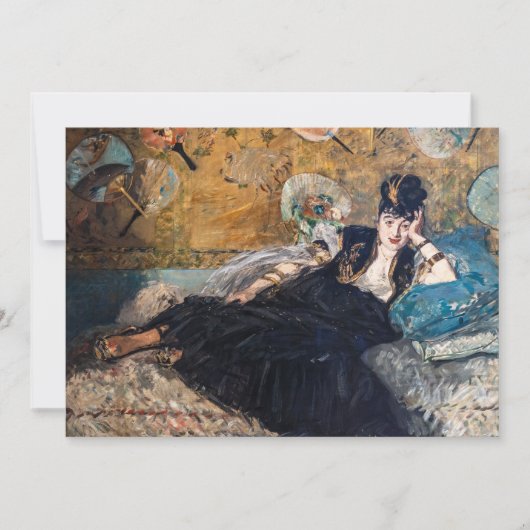Edouard Manet - Lady with Fans 招待状 (正面)