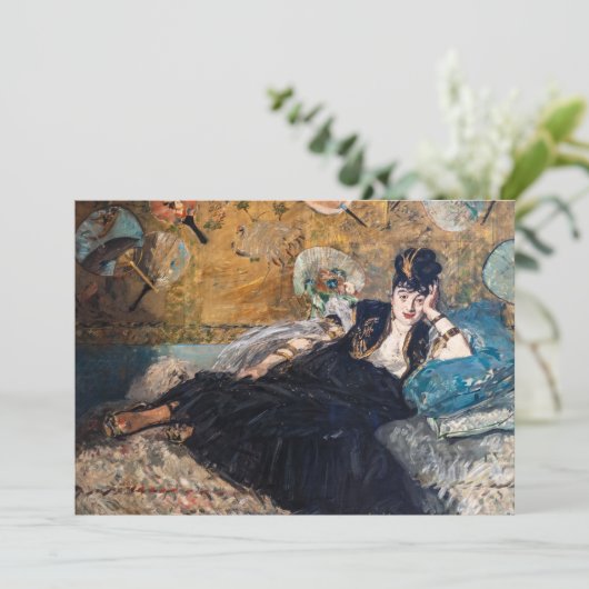 Edouard Manet - Lady with Fans 招待状 (スタンド正面)