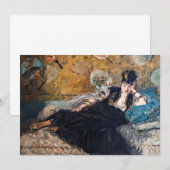 Edouard Manet - Lady with Fans 招待状 (正面/裏面)