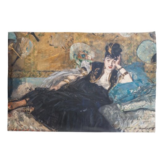 Edouard Manet - Lady with Fans 枕カバー (裏面)